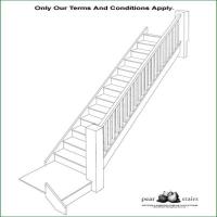 August White Primed Staircase