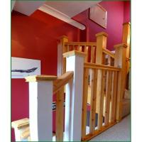 Double Winder Softwood & Redwood Staircase
