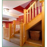 Double Winder Softwood & Redwood Staircase