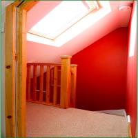 Double Winder Softwood & Redwood Staircase
