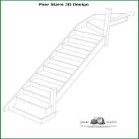 Walnut and Glass Staircase