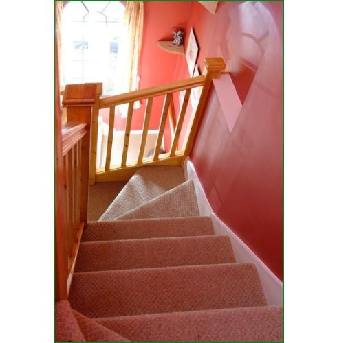 Double Winder Softwood & Redwood Staircase