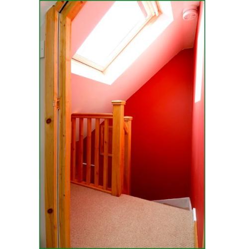 Double Winder Softwood & Redwood Staircase