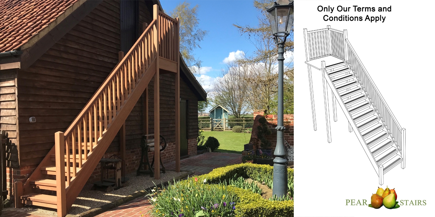 highmoor exterior staircase, outdoor staircase uk